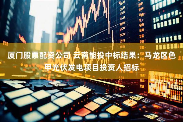 厦门股票配资公司 云南能投中标结果：马龙区色甲光伏发电项目投资人招标
