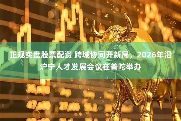 正规实盘股票配资 跨域协同开新局,2026年沿沪宁人才发展会议在普陀举办