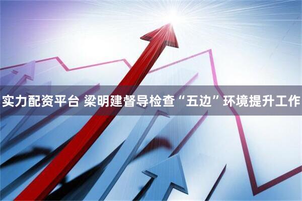 实力配资平台 梁明建督导检查“五边”环境提升工作